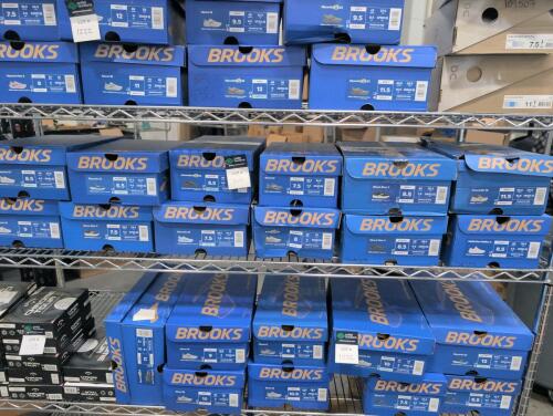 12- pairs brooks shoes
