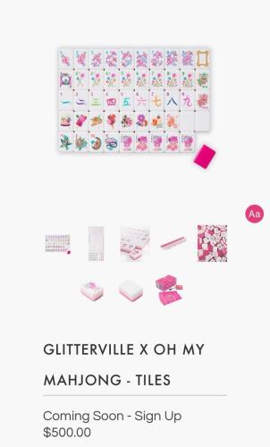 Mahjong oh my glitterville tiles omm321