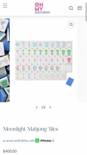 MAHJONG moonlight tile set OMM391