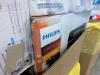 Big box store in a box food and household items: Aveeno, Bob's, fish oil, protein, fiber well, coffee, dog treats, pledge, Dan soap, bowls, got toilet paper, air fryer, Mac and cheese, Fritos, Phillips coffee maker, wipes, maple syrup, detergent, Sonny D, - 8