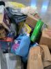 Big box store in a box food and household and clothing: protein, coffee meat, Pine-Sol, Campbell Soup, protein, Garbage bags, seasoning, goldfish, detergent, zip fizz, gain, fruit cocktail, Steve Madden, Febreze, lids, applesauce, Chick-fil-A sauce, zip f - 5