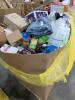 Big box store in a box food and household and clothing: protein, coffee meat, Pine-Sol, Campbell Soup, protein, Garbage bags, seasoning, goldfish, detergent, zip fizz, gain, fruit cocktail, Steve Madden, Febreze, lids, applesauce, Chick-fil-A sauce, zip f - 8
