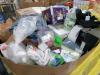 Big box store in a box food and household and clothing: protein, coffee meat, Pine-Sol, Campbell Soup, protein, Garbage bags, seasoning, goldfish, detergent, zip fizz, gain, fruit cocktail, Steve Madden, Febreze, lids, applesauce, Chick-fil-A sauce, zip f - 9