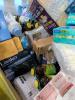 Big box store in a box food and household and clothing: protein, coffee meat, Pine-Sol, Campbell Soup, protein, Garbage bags, seasoning, goldfish, detergent, zip fizz, gain, fruit cocktail, Steve Madden, Febreze, lids, applesauce, Chick-fil-A sauce, zip f - 16