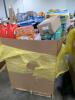 Big box store in the box: dryer sheets, liquid tide, game, Clorox, Folgers, crest, scope, copy paper, dove soap, graham crackers, milk bones, and much more - 8