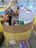 Big box store in the box: dryer sheets, liquid tide, game, Clorox, Folgers, crest, scope, copy paper, dove soap, graham crackers, milk bones, and much more - 14