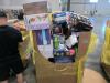 Big box store in a box: pop chips, quilted Northern, Kleenex, Folgers coffee, Velveeta, Kleenex, Charmin miracle whip, shampoo, disinfecting wipes, Dawn, & More