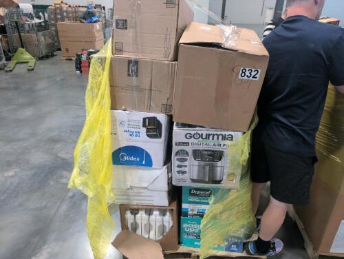 Pull ups, toilet paper, table pans, coffee maker and more.