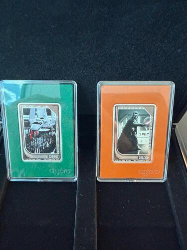 2- 1 oz silver agoro Star Wars bars