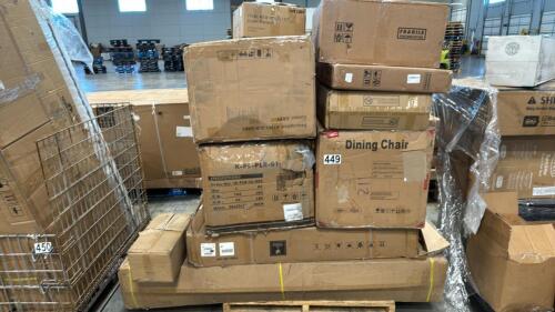 Miscellaneous furniture, dining chair, lift recliner, flower pot, cushions, & More