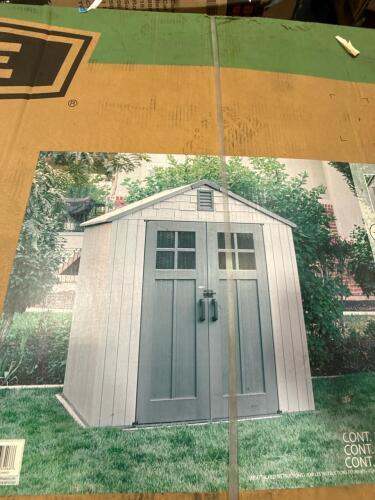 Lifetime outdoor storage shed 60512 box does show some damage