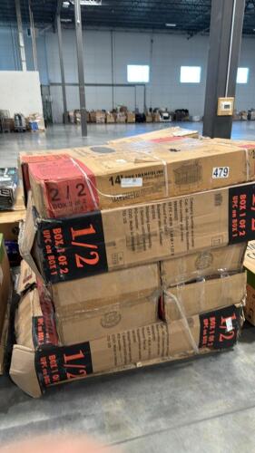 Miscellaneous pool/trampoline boxes not completes