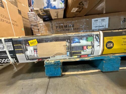 four-tier industrial shrink storage rack, premier adjustable bed base, Westinghouse LED 4-ft linkable shop light