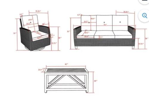 Fremont collection four-piece deep seating set