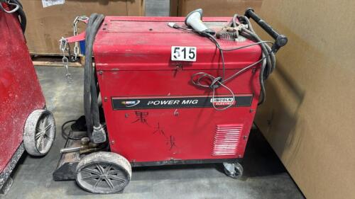 Lincoln electric power MIG welder used