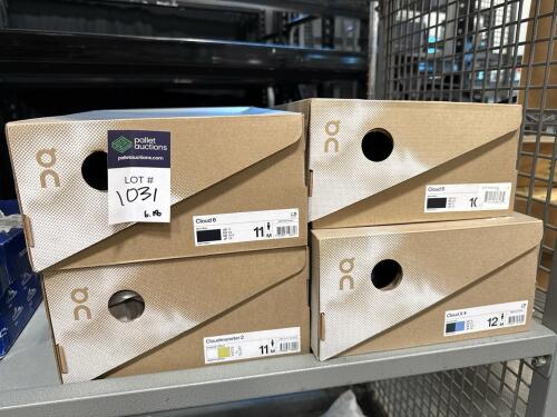 four pairs of on cloud shoes