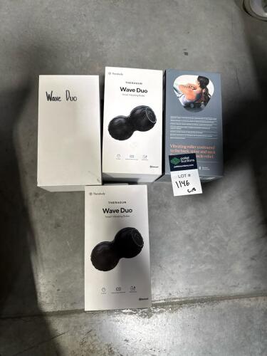 theragun wave Duo devices smart vibrating roller, recovery therm for your knee,