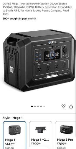 oupes mega 1 2000w portable power station