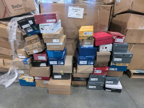 Shoes(approximately 65 pair) Aldo, Kizik, Ecco, Clarks, New Balance, soludos, chooka, Jessica Simpson, Skechers, Keds, Danner and more