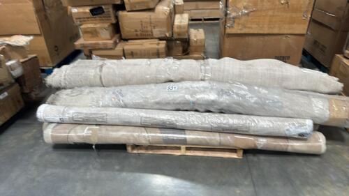 Pallet of rugs