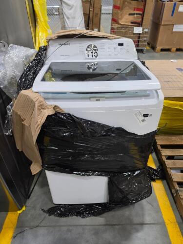 Samsung washer appears new but out of box possible customer return