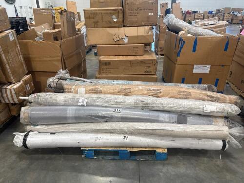 Pallet of rugs