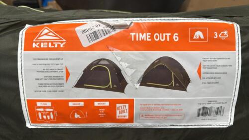 Kelty time out 6 tent, pillows, fan, luggage and more
