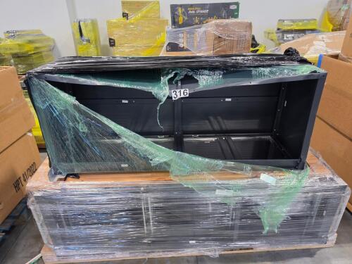 Rolling Work by inch out of box Customer return cabinets appear to have damage