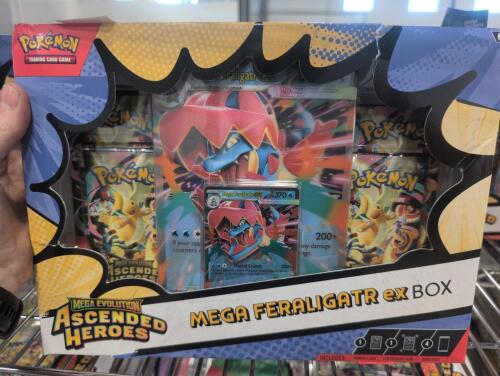 Pokemon mega evolution ascended heroes mega feraligatr ex box