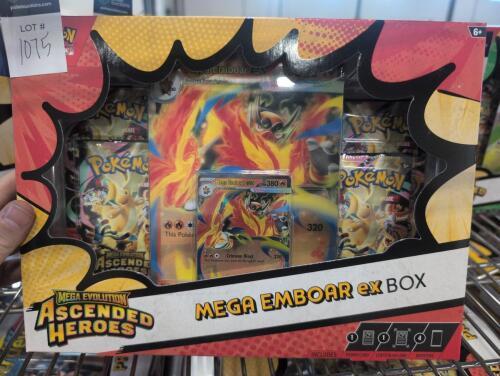 Pokemon mega evolution ascended heroes mega emboar ex box