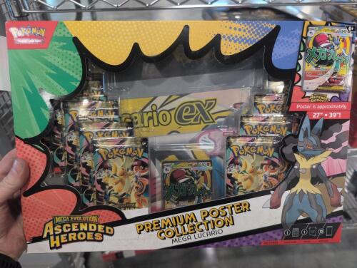 Pokemon ascended heroes premium poster collection mega Lucario