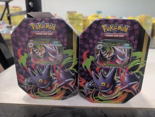 (2) Pokemon TCG: Mega Moonlit Tin Mega Gengar
