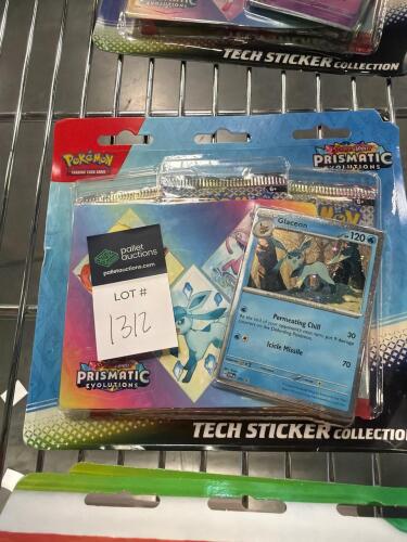 Pokemon prismatic evolutions tech sticker collection