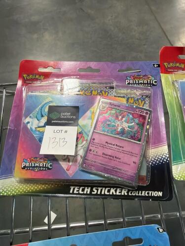 Pokemon prismatic evolutions tech sticker collection