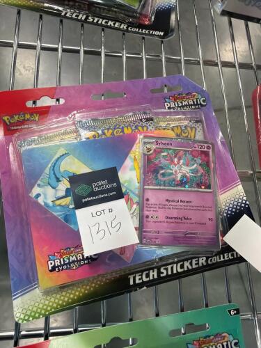 Pokemon prismatic evolutions tech sticker collection