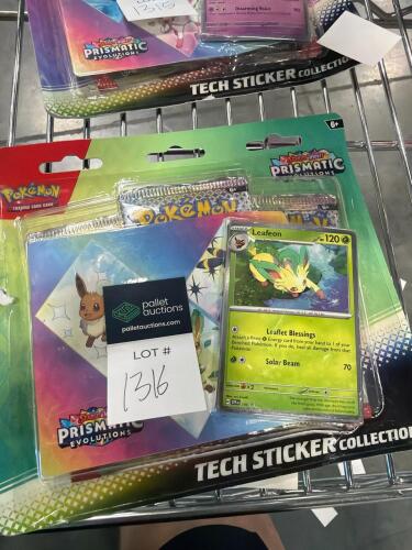 Pokemon prismatic evolutions tech sticker collection
