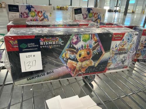 Pokemon prismatic evolutions surprise box and booster bundle two pack