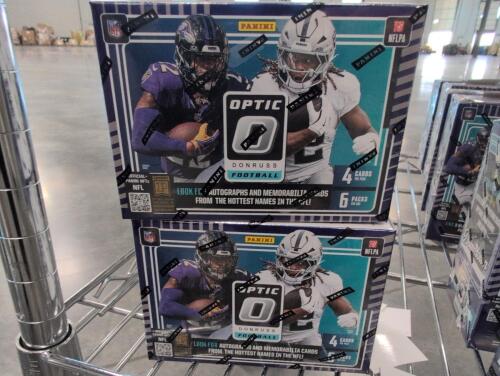 (2) 2025 Panini Donruss Optic Football Trading Cards Blaster Box