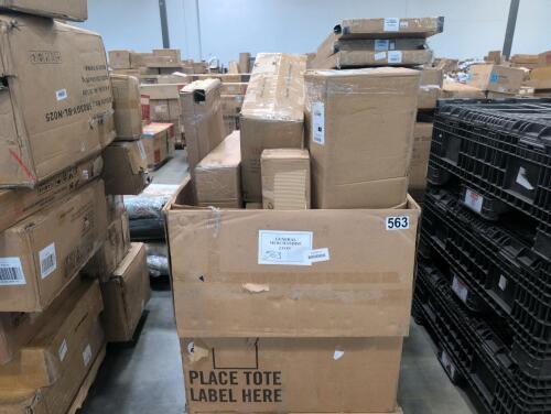 Miscellaneous furniture, storage box collapsible bin, planter, poles, rug, & More