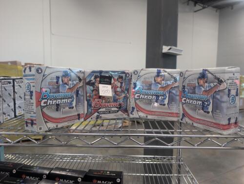 4 Bowman baseball boxes