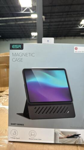 Horseshoe HAFLINGER, storage tote, glider chair, BREEOX series smokeless fire pit, miscellaneous furniture, REDODO battery, tarp? Box of ESR magnetic iPad cases, mattress connectors, KTAXON, & More