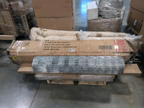 fencing, aluminum rails, and other items