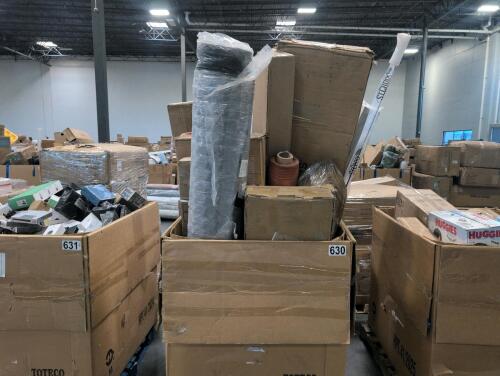 mattress, fishing pole, furniture, and other items