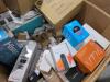 Electronics, heavy cable, alarm.com, echo spot, Polaroid, printers, PlayStation controller, RAINE 75, LaserJet, bamboo lab 3-D print filament, SCEPTR monitors, controllers, HEAVY products, sync vision, Atari arcade, AIPER system, Wireless repeater, TYCO i - 7