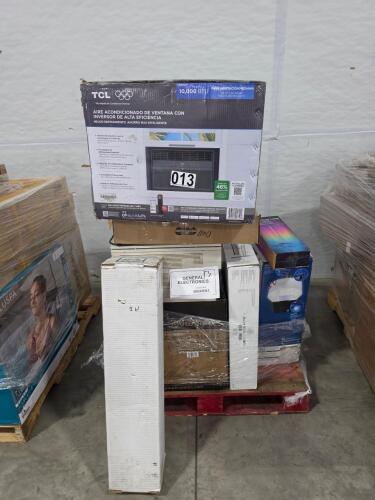 Use printer, TCL air conditioner, smart floor lamp, ninja professional blender, system one 10 inch subwoofer, DeWalt gun, AMD freestyle monitor