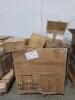 Cups, vinyl gloves, infineon mirrorbit, similac bottle, vac cleaners, step stool, labels and more