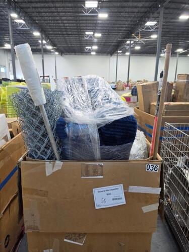Furniture, chain-link fence, Klein glow fish rod set, industrial goods, sledgehammers, & More