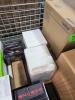 Electronics: air fryer, HP printer, ROBOROCK, smart lock, LED speaker, portable video player, audio technic product, Epson printer, vinyl turntable, AMARAN aperture, FI &ndash; 7180 GEYA, LaserJet cartridge, brother product, gaming steering wheel, Apple replica - 19
