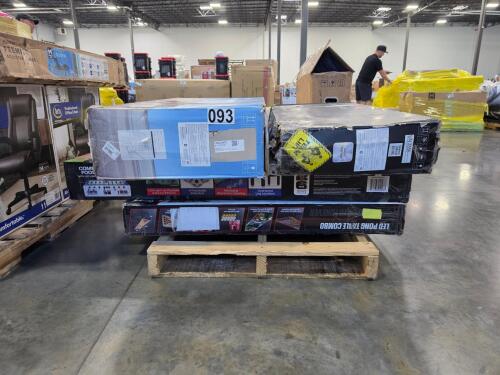 Electric scooters may be customer returns, foosball table, ping-pong table