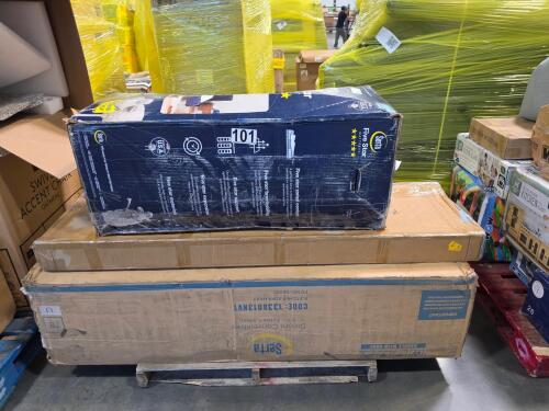 SERTA Fletcher sofa, SERTA queen mattress, topiary